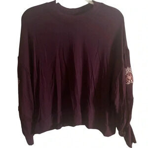 ☀️Women’s Mi ami Balloon Sleeve Top with Embroidered Detail